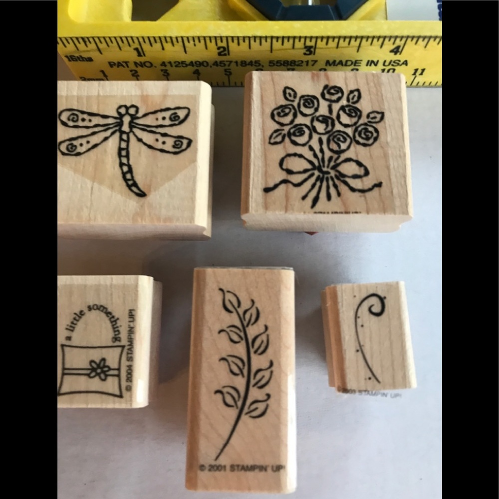 Spring Theme Retired Rubber Stamp (group LL)